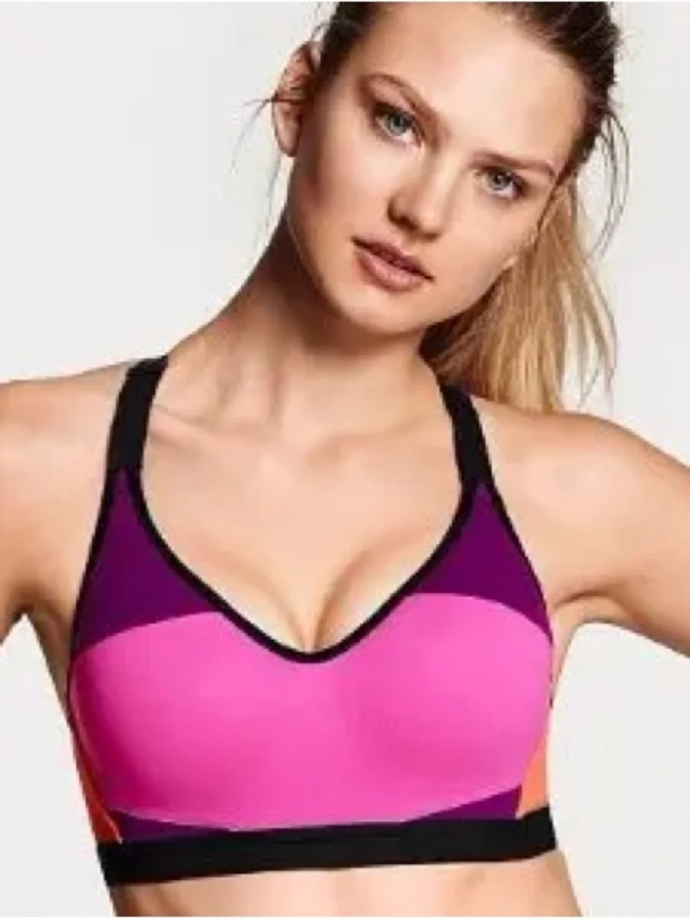Victoria Sport Pink & Purple Sports Bra - Women Intimates